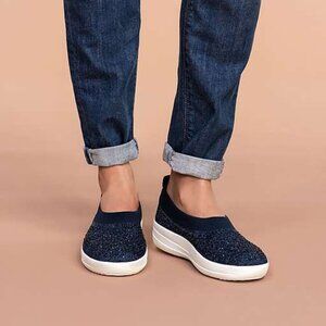 Fitflop Black Sparkle Loafers